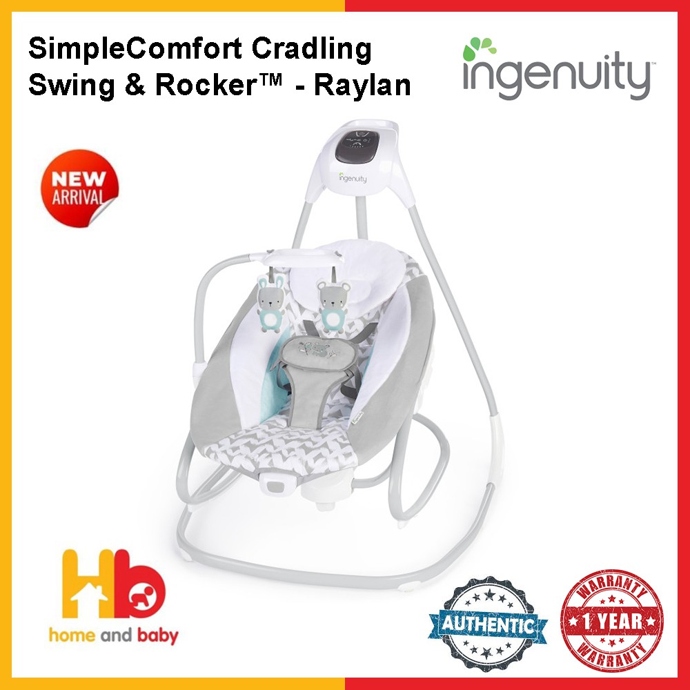 ingenuity simplecomfort cradling swing & rocker