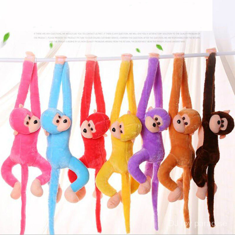 Colorful Long Arm Monkey Child Soft Plush Doll Lovely Stuffed Animal Toys hot