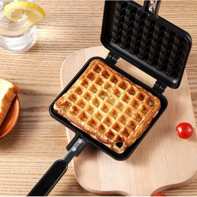 Waffle pan maker non stick waffles pancake metal baking pan Shopee