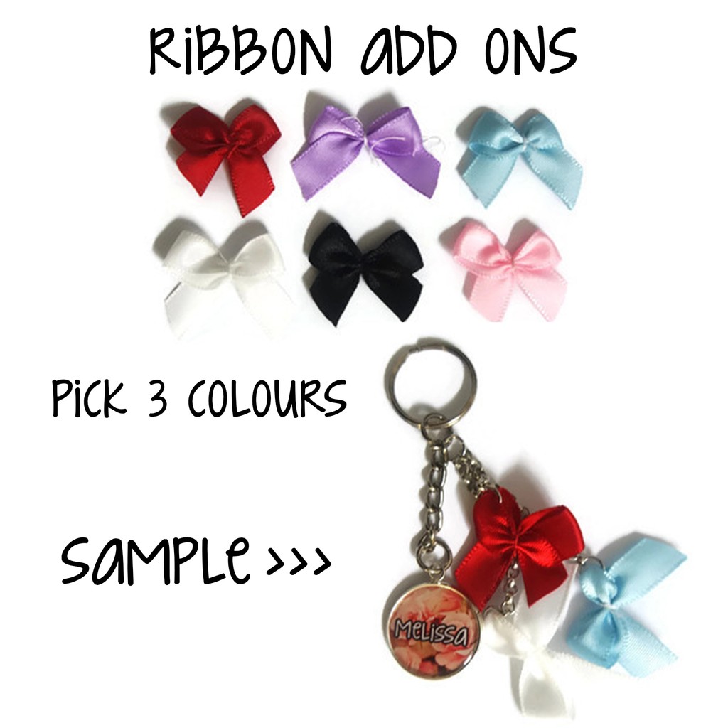 personalized ribbon keychains