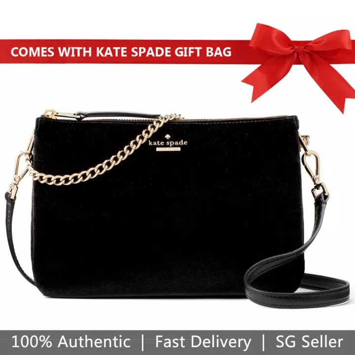 velvet kate spade bag