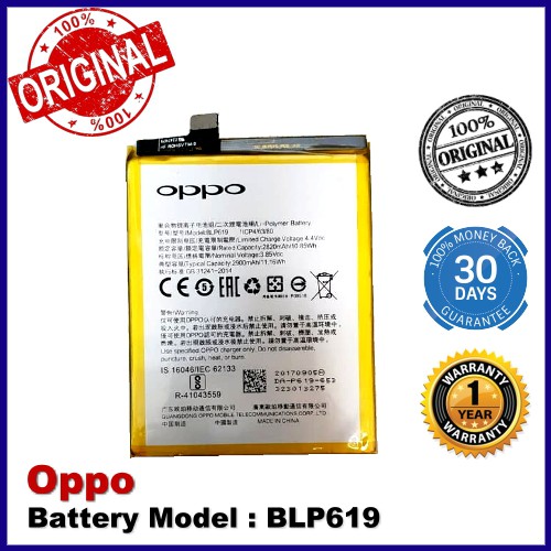 Original Battery Oppo A57 Oppo F3 Lite Oppo A39 Battery Blp619 Shopee Singapore