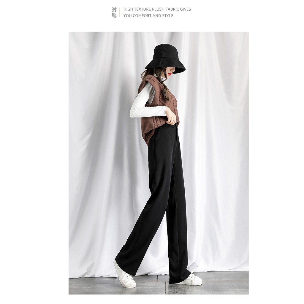 Seluar Slek Wanita Straigat Cut Design Slack Pants Shopee Singapore