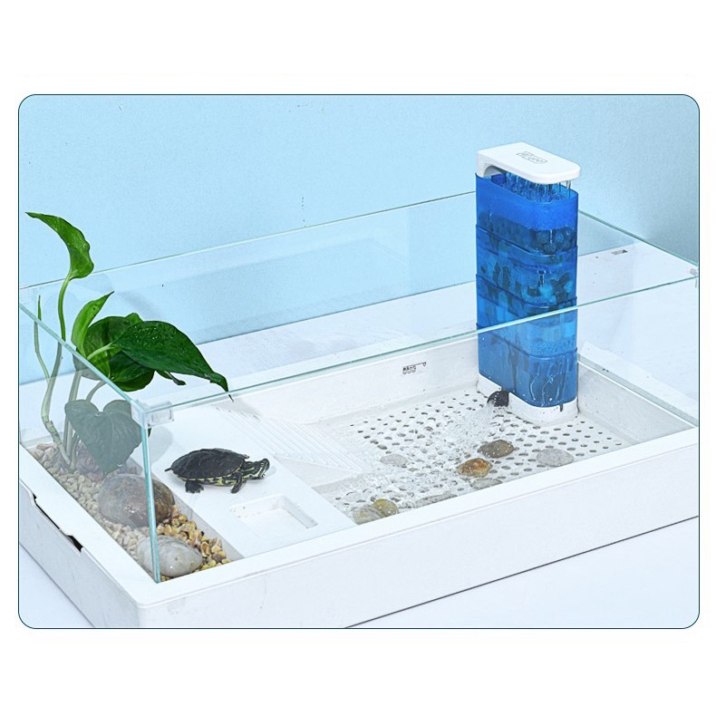 Yee Low Water Level Aquarium Filter Turtle Tank Water Purifier ...