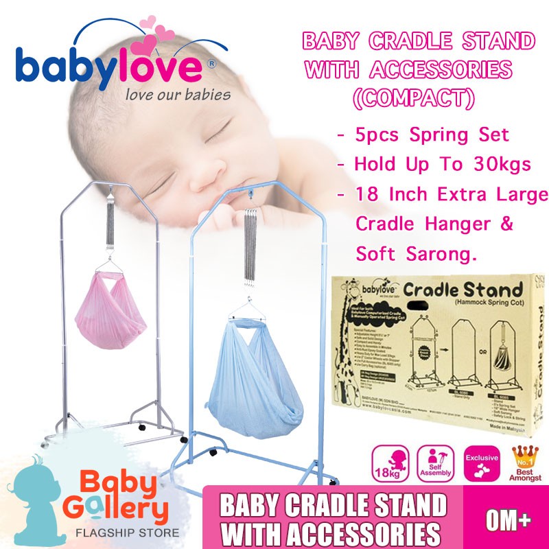 Babylove Baby Cradle Stand With Accessories Shopee Singapore