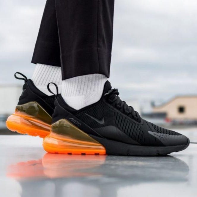 black and orange nike air max 270