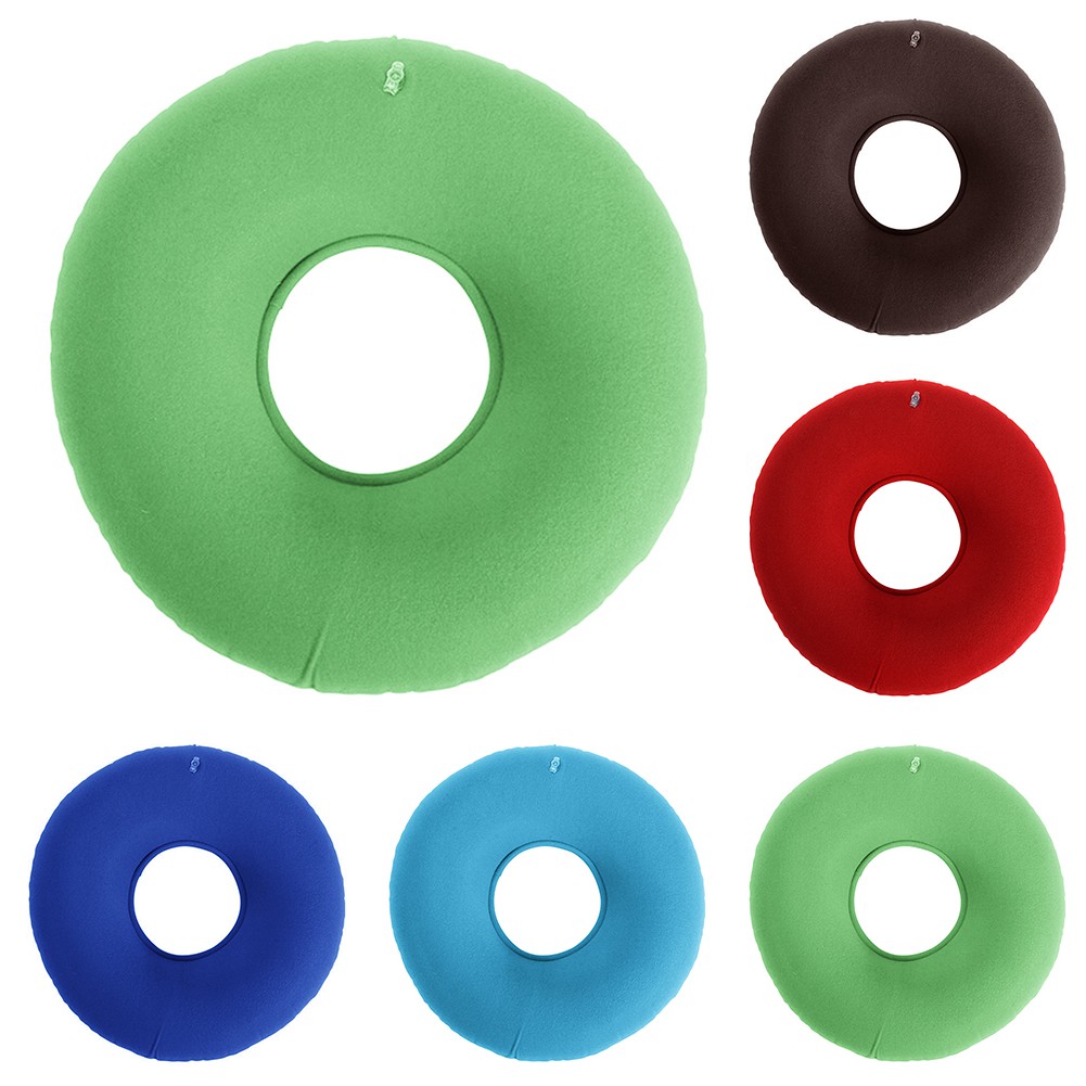 Round Wheelchairs Seat Cushion Hemorrhoid Seat Pillow Donut Pillow Cushion for Home Car or Office Blue LiXiongBao Inflatable Ring Cushion with A Pump 