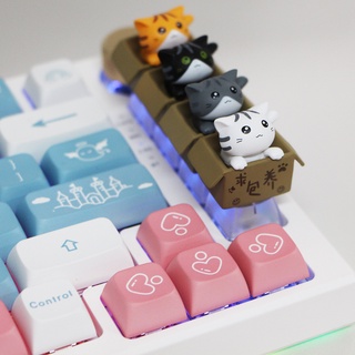 Cute Cat Artisan Keycaps OEM Profile Compatible or Gateron Cherry MX Switches Mechanical Keyboard keycap