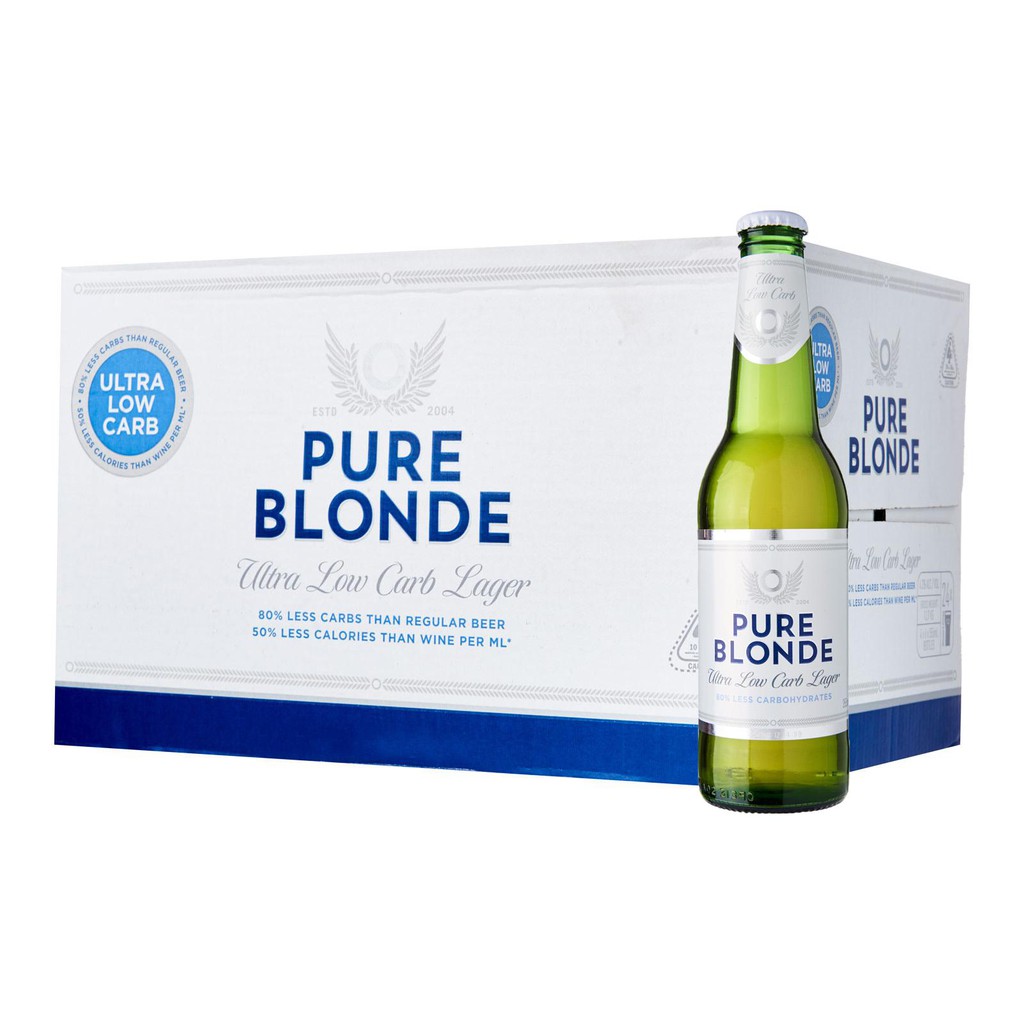 Pure Blonde Ultra Low Carb Beer Bottle 24 X 355ml Shopee Singapore