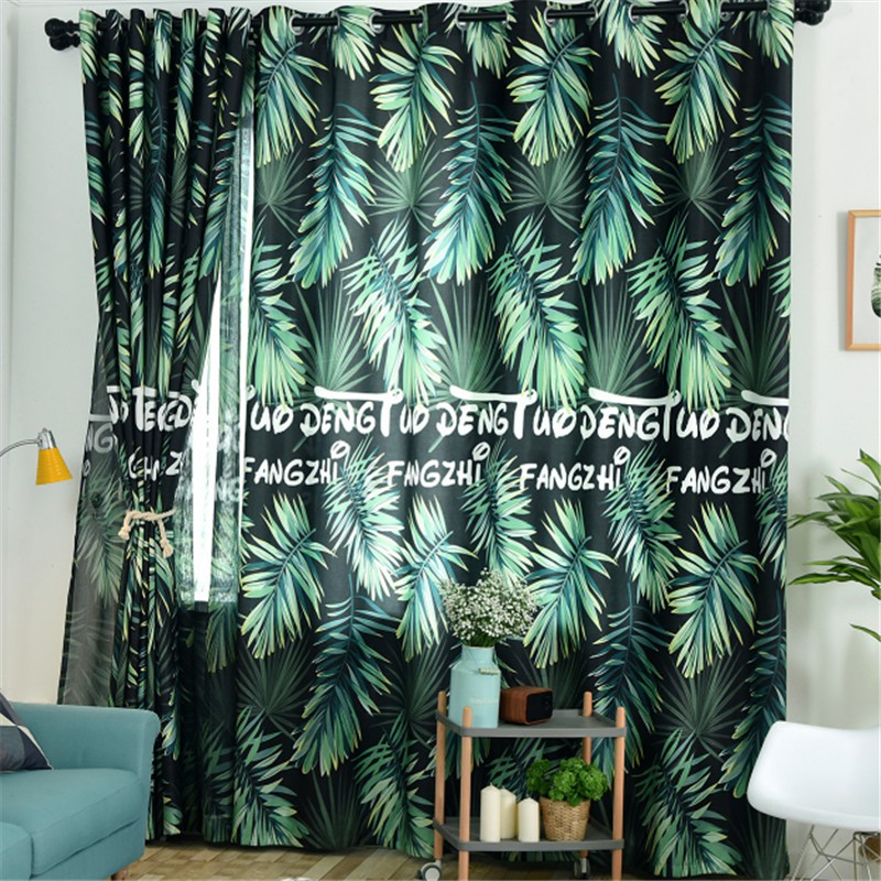 Modern Home Goods Window Treatments Polyester Printed 3d Curtains