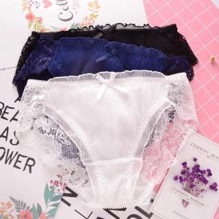 New Japanese Japanese lace sexy girl panties lace hollow white mesh