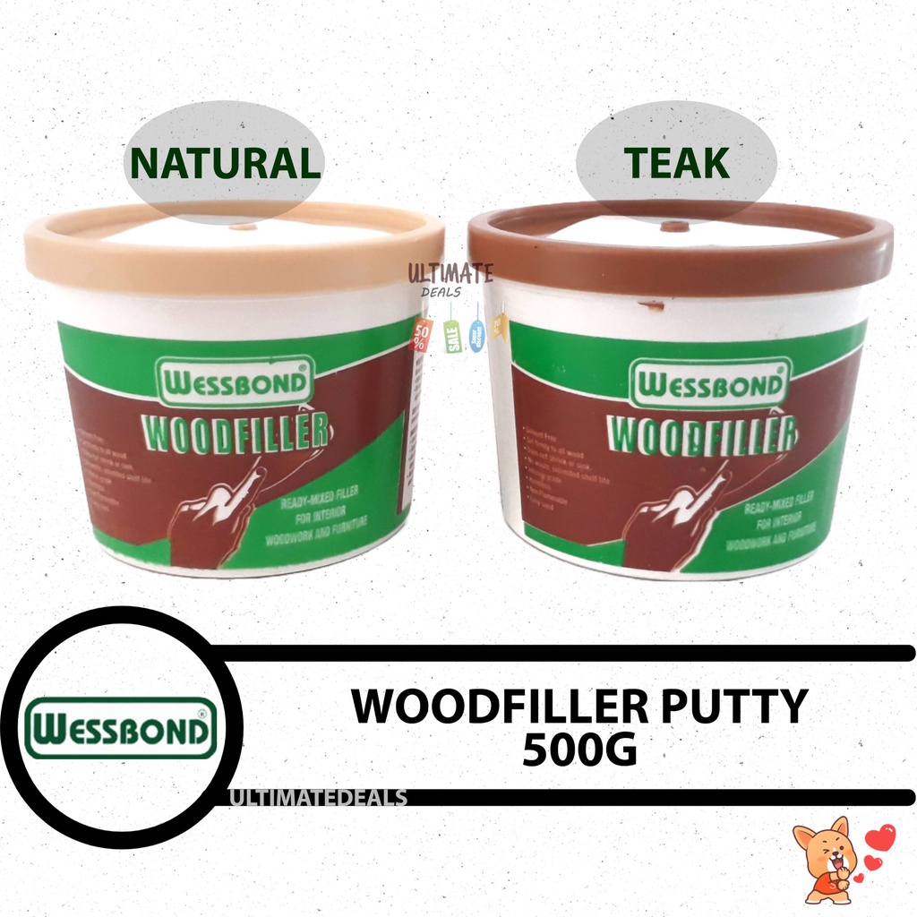 WESSBOND Wood Filler Putty FastDrying! Colour Options available