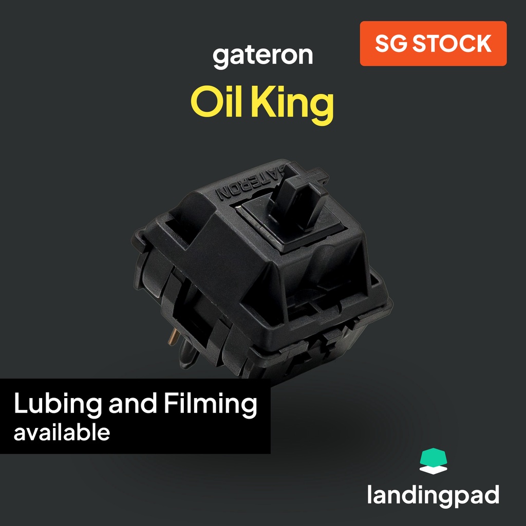 [ SG INSTOCK] Gateron Oil King switch LUBE & FILM AVAILABLE Mechanical