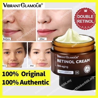 [Original] VIBRANT GLAMOUR Naturals Retinol Cream for Face with Hyaluronic Acid Anti Aging Cream Retinol Moisturizer Wrinkle Cream for Face, Acne Treatment 2.5% Retinol Complex Night Cream Skin Care(30 g)