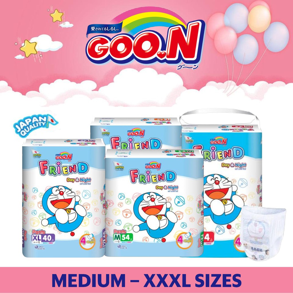 💕 BEST DEAL 💕 Goon Friends Diaper Pants Doraemon 2020 Series (Medium to ...