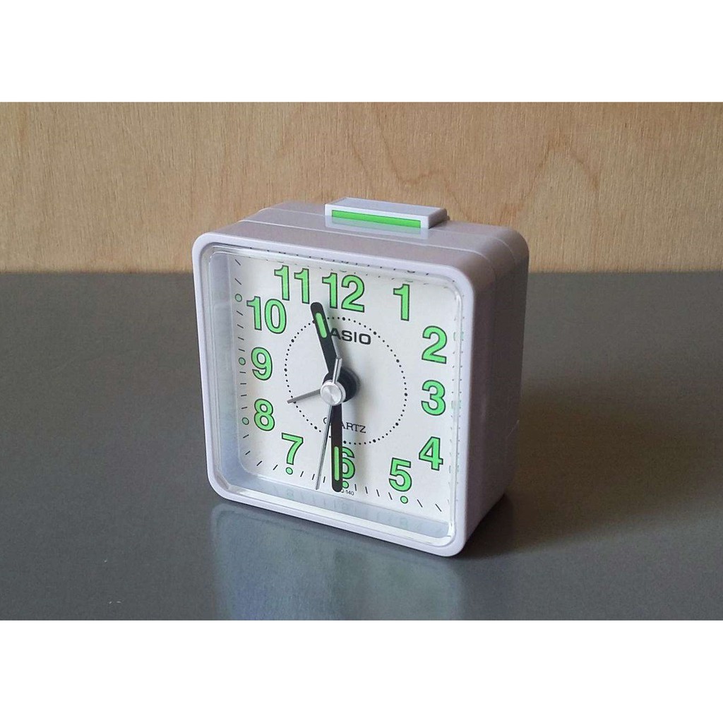 Other Home Clocks Clocks TQ1407EF WHITE CASIO RETRO TRAVEL ALARM CLOCK