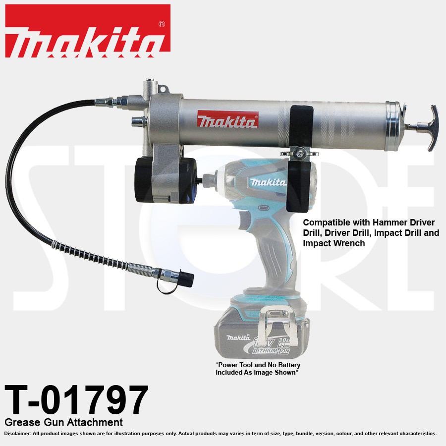 Makita Grease Gun Attachment T01797 Shopee Singapore