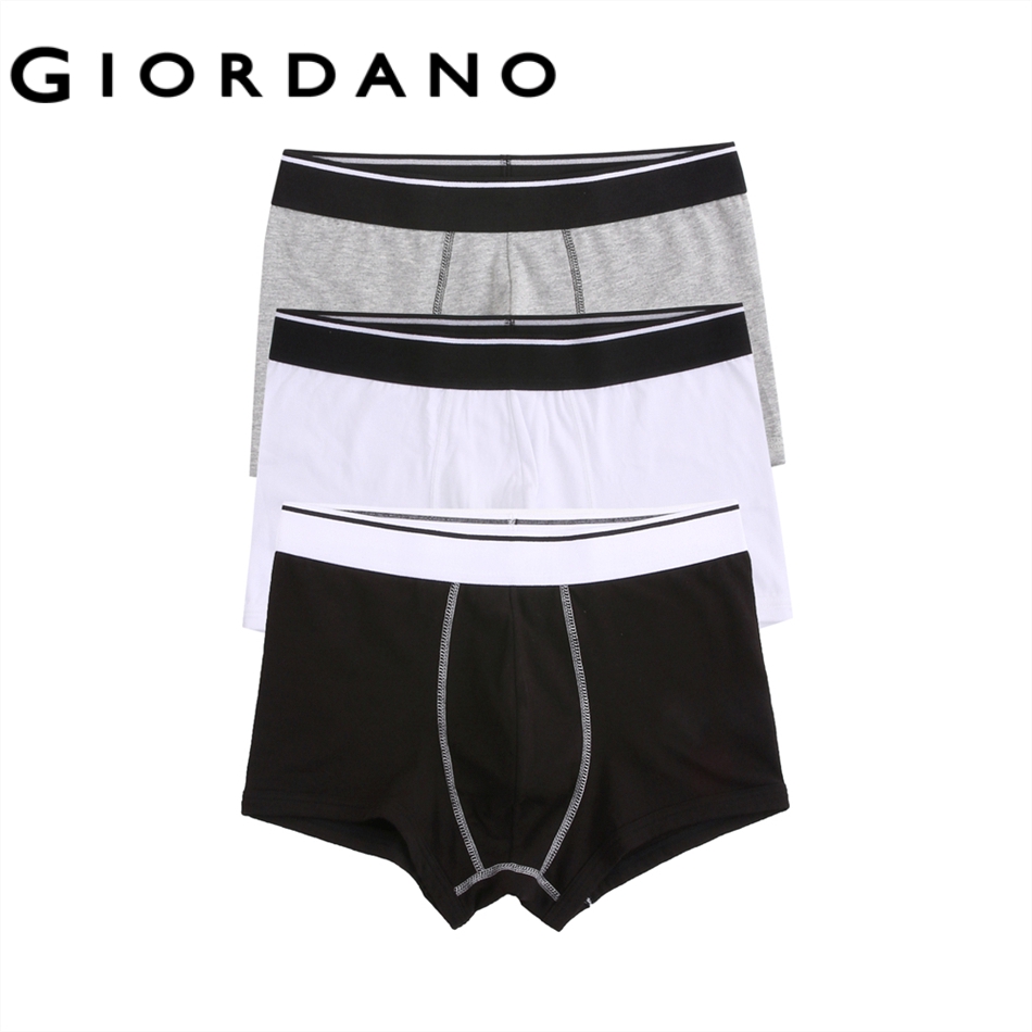 Giordano Men Solid Seamless Trunks (3-Packs) 01176006 | Shopee Singapore