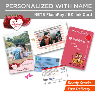 Personalised Nets FlashPay & EZ Link Card for Valentine Gift