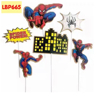 [LIL BUBBA] THEME BIRTHDAY CAKE TOPPER ELSA COCOMELON BLIPPI SPIDERMAN PAW MCQUEEN SET (CHARACTER) #6