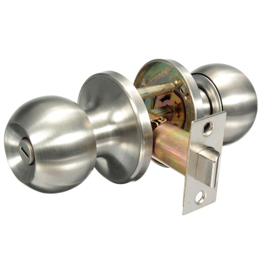 Round Ball Privacy Door Knob Set Handle Lock Without Key