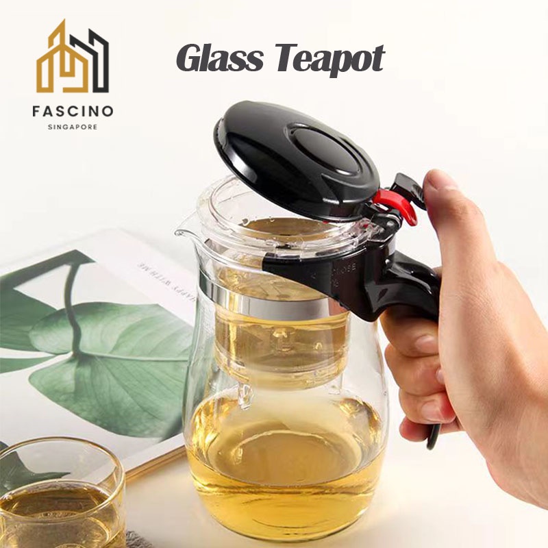 【SG】750ml/1L Glass Teapot / Glass Tea Pot Tea Brewer with Removable