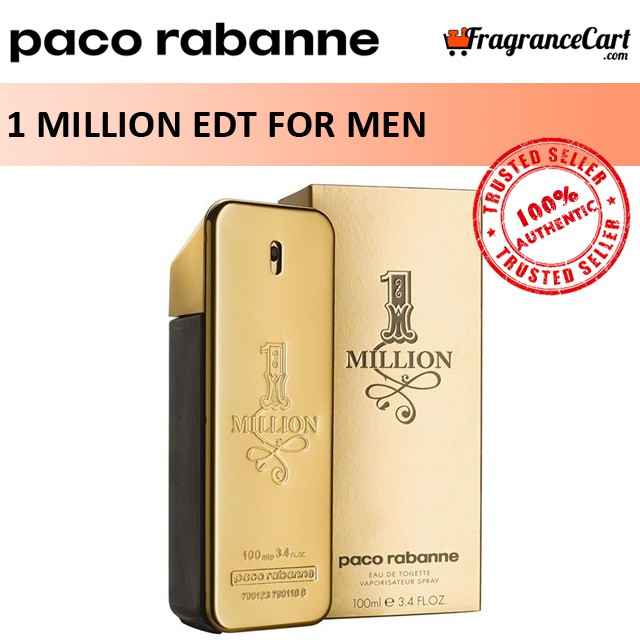 Paco Rabanne 1 Million EDT Men PR One Eau de Toilette Gold [Brand New 100% Authentic Perfume] | Shopee Singapore
