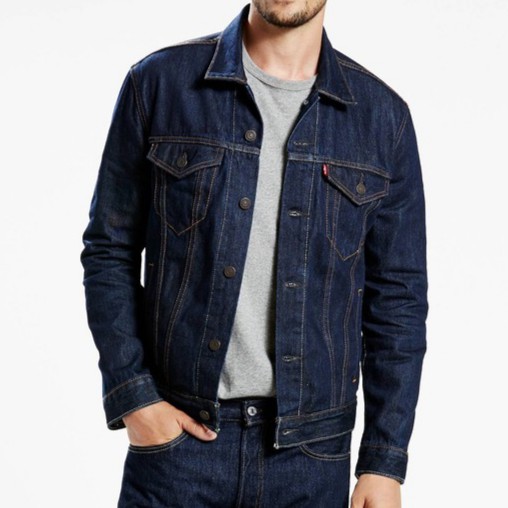 levi's navy denim jacket