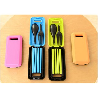 Portable Utensils Set Foldable Travel Kitchen Chopsticks Spoon Fork CulterySG Seller #8