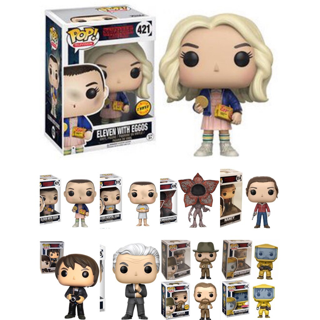 Stranger Things Funko Pop Hopper Eleven With Eggos Netflix Vinyl