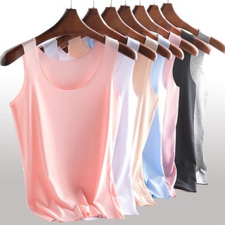 Image of Women Plus Size M -4XL Ice Silk Tank Top Seamless Vest Singlet Camisole