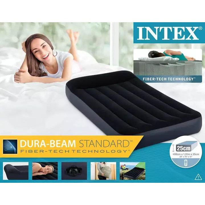 Intex Fiber Tech Dura Beam Queen Size, Inflatable Queen Bed