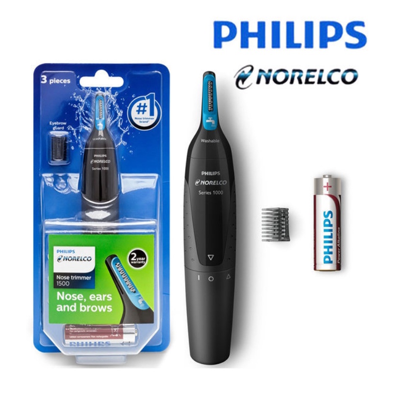 Philips Nose Hair Trimmer NT1700 Norelco Series 1000 Nose, Ear and Eyebrow  Hair Trimmer | Shopee Singapore
