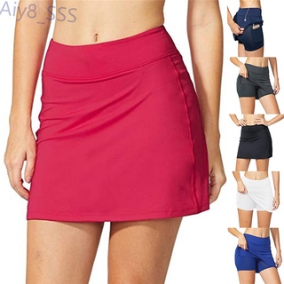Women's Active Athletic Skort Skirt with Pockets for Running Tennis Workout