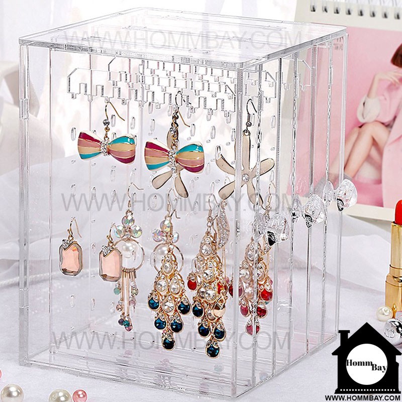 Acrylic Jewellery Jewelry Necklace Earrings Transparent Storage