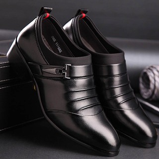 Fashion Men Shoes Leather Shoes Men's Flats Shoes Low men Oxford Shoes