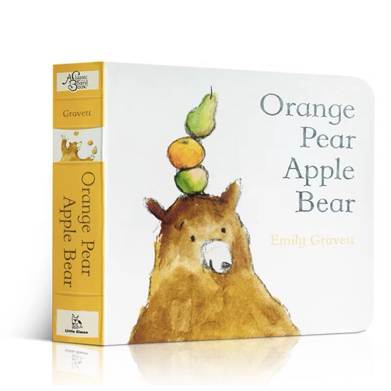 Board Book] Orange Pear Apple Bear by Emily Gravett | Shopee Singapore