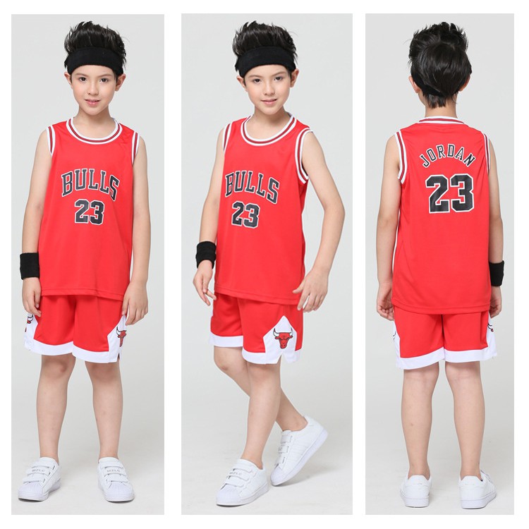 NBA Chicago Bulls No.23 Jordan Jersey Kids Basketball Clothing Suits – >>> top1shop >>> shopee.sg