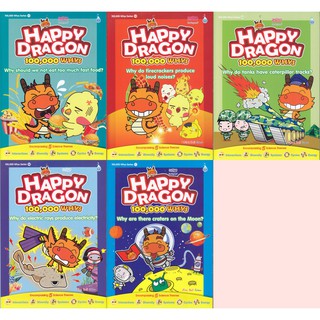 Happy Dragon 100000 Whys fr Young Scientist (5 books bundle) Birthday Gift or present for Kids