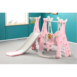 childrens outdoor swing and slide set