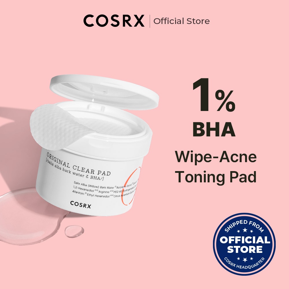 Image of [COSRX OFFICIAL] [RENEWAL] One Step Original Clear Pad (70 pads), Willow Bark Water 85.9%, BHA 1.0%, Acne Toner Pads for acne-prone, oily Skin #0