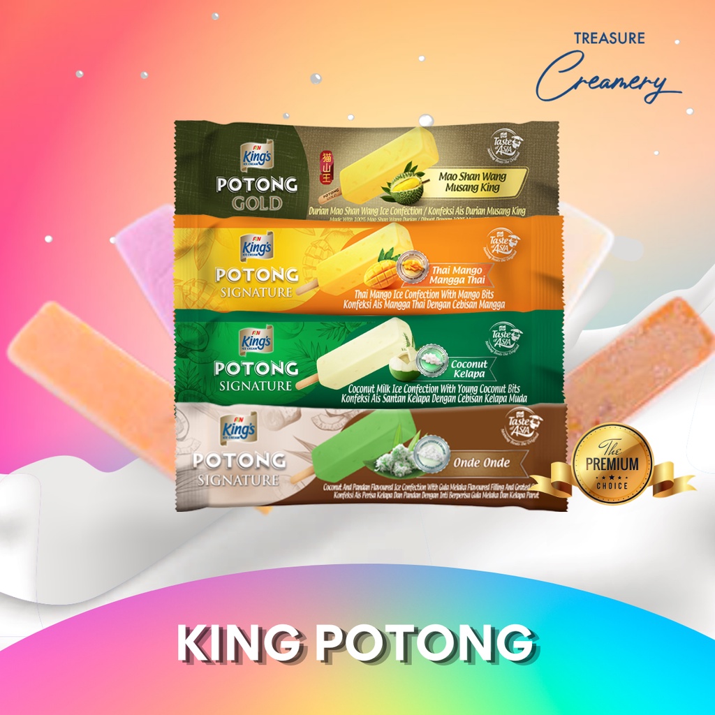 Bundle Deal King S Potong Signature Mao Shan Wang Durian Thai Coconut Onde Onde Ice Cream Shopee Singapore