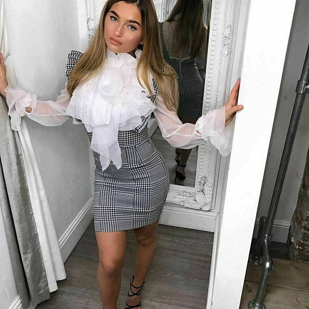 bodycon suspender dress