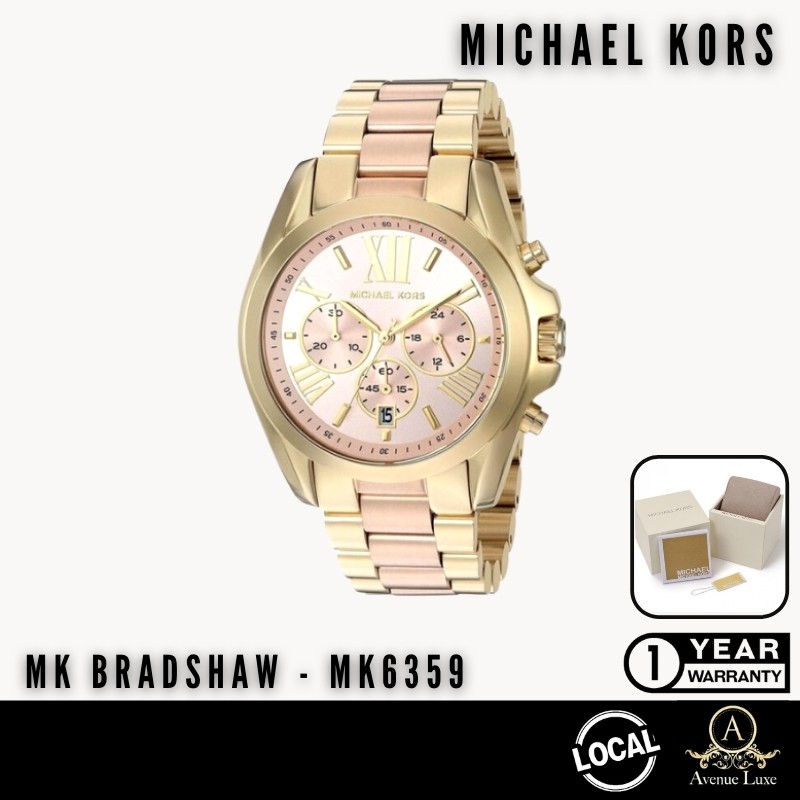 *SG* Michael Kors MK6359 Oversized Bradshaw Chronograph Ladies Watch