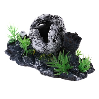 Pirate Skull Skeleton Aquarium Ornament Hiding Cave Fish Tank Decoration Decor #6