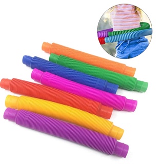 8pcs/set Plastic Fidget Toy Pop Tubes Stress Relief Mini Sensory Toy Party Favor