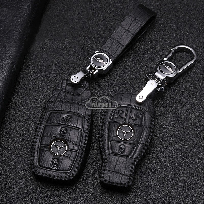 mercedes key case leather