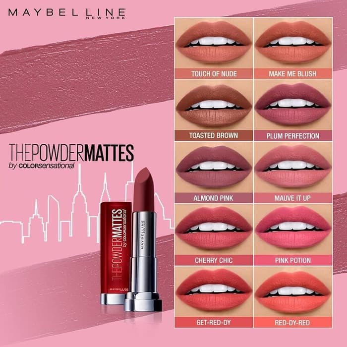 Maybelline The Powder Mattes Lipstick Shopee Singapore