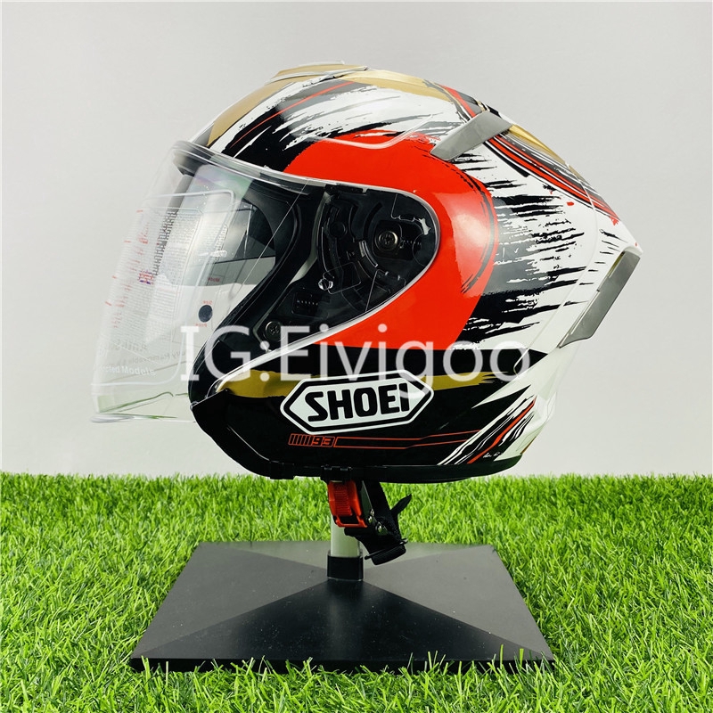 Shoei X14 Half Helmet  Lucky  Cat  Double Lens Half Helmet  