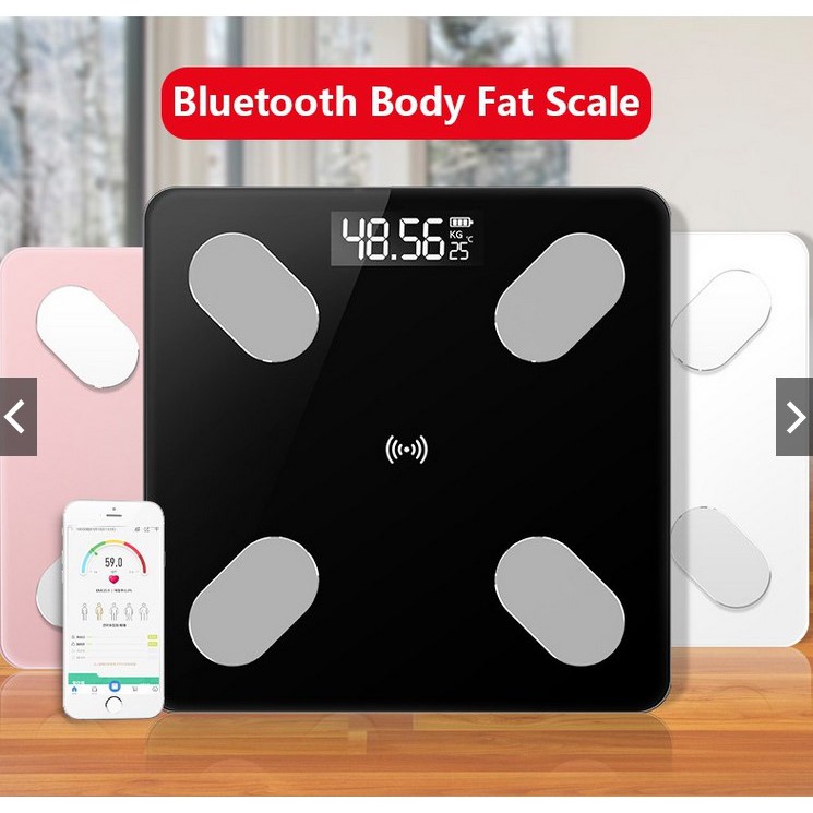 (SG SELLER) Smart Bluetooth Body Fat Weight Scale 12-in-1 Digital